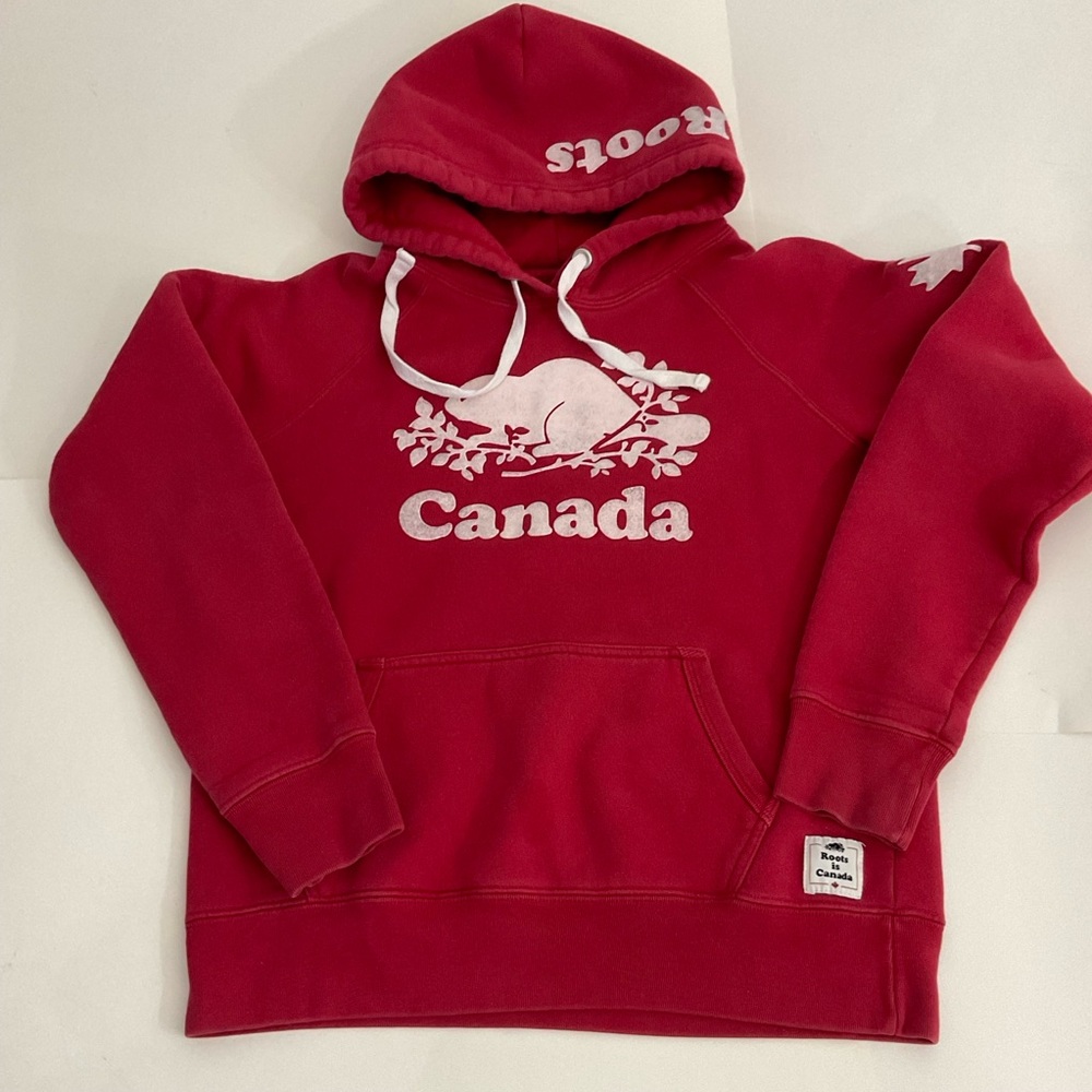 Roots red hoodie Size Medium